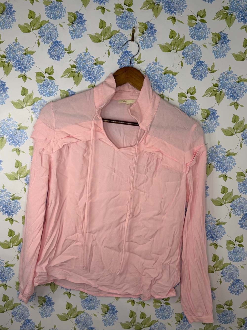 Maje pink blouse 1